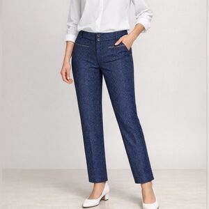 Anthropology Cartonnier Patterened Pants With Charlie Ankle Cropped